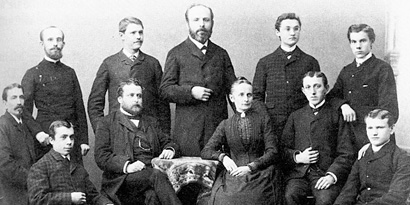 Fotografie der Ersten Brüder der Rummelsberger Bruderschaft, 1890.