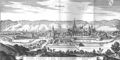 Das Bild zeigt Ansbach, einem der Hauptorte für die Konsistorien